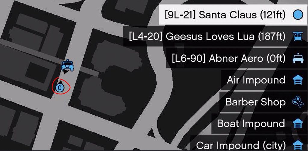Radio Channel Displayed on the Pause Menu Map